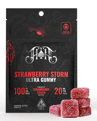 Heavy Hitters - Strawberry Storm 5 Pack Gummies - 20MG (100MG) Main Image
