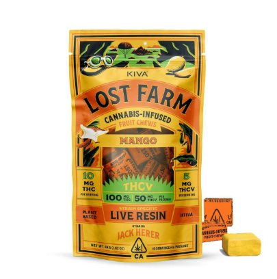 Kiva: Lost Farms Chews Mango Jack Herer