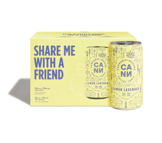 Cann - Cann 6pk Social Tonic Lemon Lavender CBD 1:2 Main Image