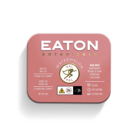 Eaton - Eaton Botanicals | Watermelon "Gal Pal" (THC:CBD) | Gummies | 100mg Main Image