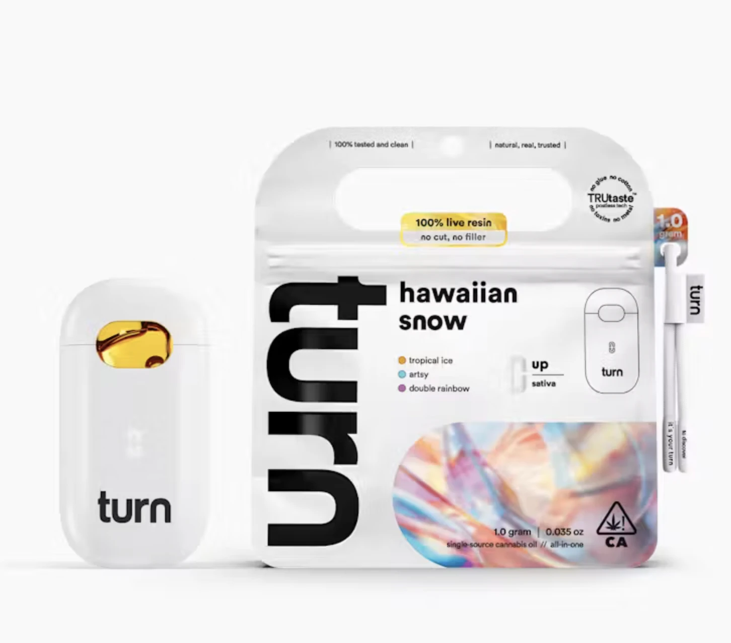 turn - Turn Live Resin TurnOne 1g AIO Hawaiian Snow (S) Main Image