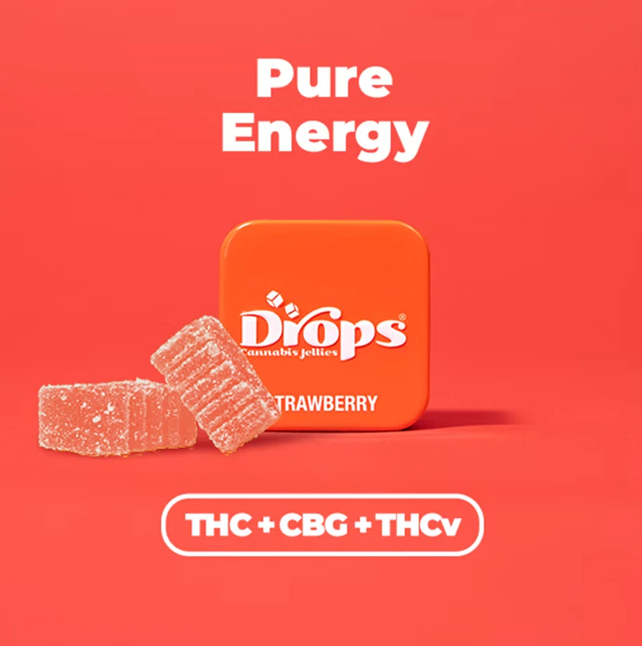 Drops - DROPS: Strawberry 2pk/100mg:100mg (THC/CBG) (S) Main Image