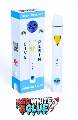 MOON DUST - Red White & Glue 2g Live Resin AIO - Indica | Moon Dust Main Image