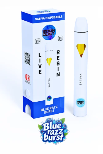 MOON DUST - Blue Razz Burst 2g Live Resin AIO - Sativa | Moon Dust Main Image