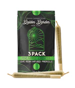 Golden Garden- Pineapple Express- 1.2g x 3pk live resin infused prerolls