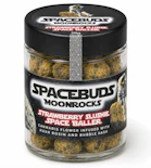 Strawberry Slushie – Hybrid – 55.9% THC | 28g Space Baller Moonrocks Bubble Hash/Hash Rosin Infused (Flower) | Space Buds     -a4 back