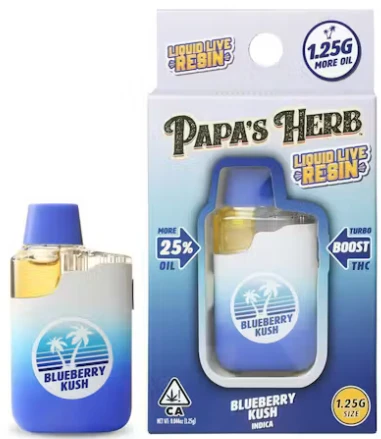 Papa's Herb - Papa's Herb - 1.25g Live Resin AIO - Blueberry Kush  Main Image