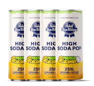 Pabst Blue Ribbon - High Soda Pop - Mango Coconut - 4pk - 100mg