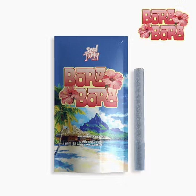 SEED JUNKY: Bora Bora - 1g Pre-Roll - Hybrid