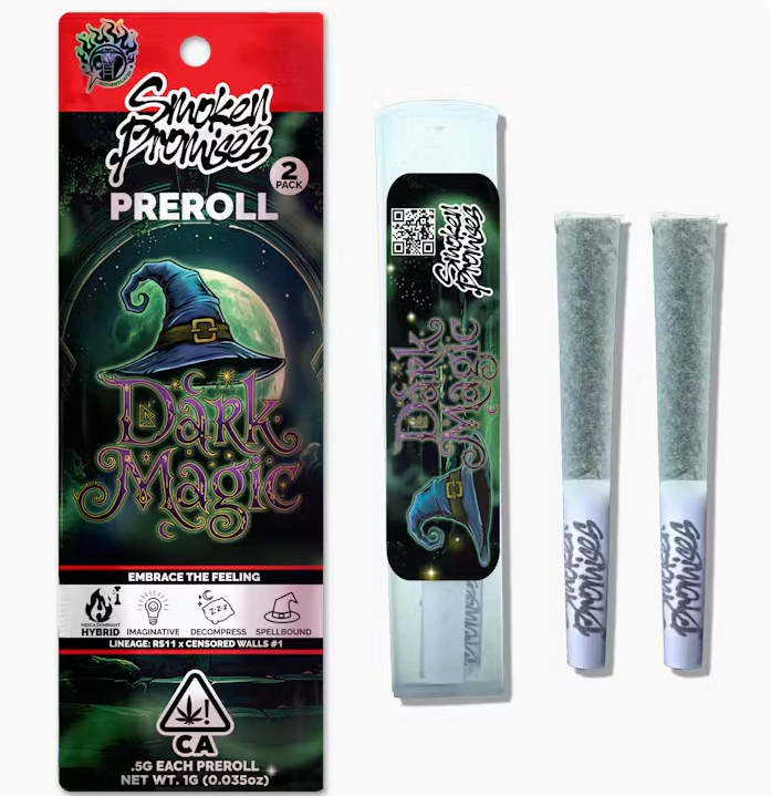 Smoken Promises - [Smoken Promises] Pre-Roll 2 Pack - 1g - Dark Magic  (H) Main Image