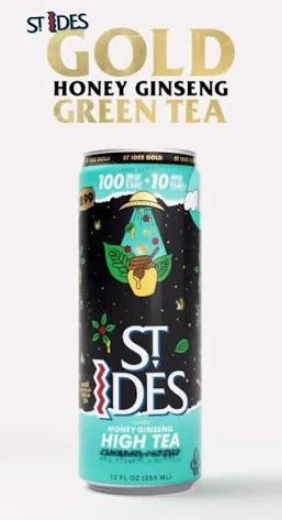 ST IDES - ST IDES | GREEN TEA 10:1 THC/THCV | BEVERAGE | 100MG Main Image