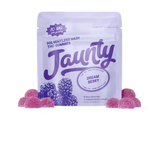 Jaunty - DREAMBERRY SOLVENTLESS HASH 10PK GUMMIES - JAUNTY - 100mg Main Image
