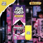 High 90's Live Resin AIO 1g - Midnight Runtz 78%