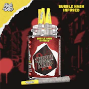 High 90's - Cherry Noir 39% - 0.5g High Fives Bubble Hash Infused Pre-Rolls 5pk