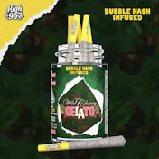 High 90's - Wild Cherry Gelato 38% - 0.5g High Fives Bubble Hash Infused Pre-Rolls 5pk
