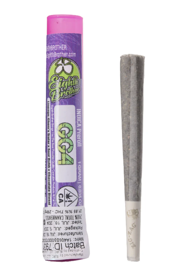 Eighth Brother - 1g Eighth Brother Flower Pre-Roll - GG4 22% Main Image