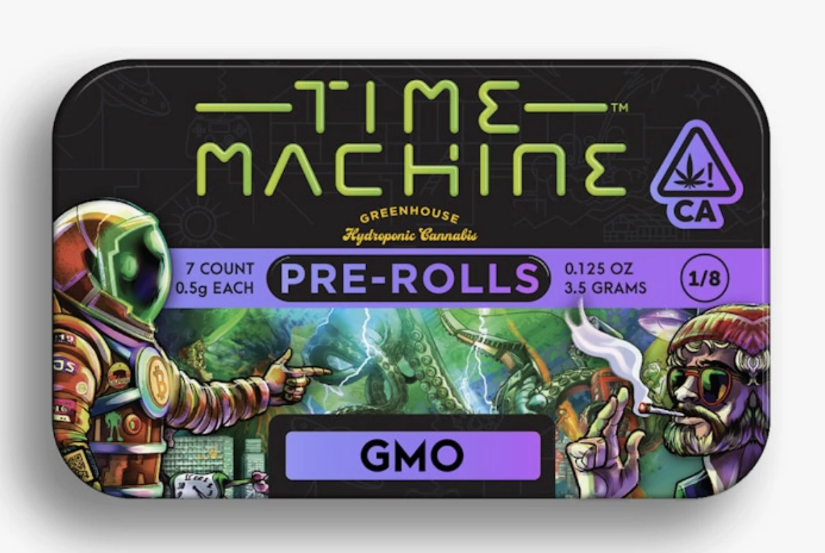 Time Machine - 3.5g 7pk Time Machine Pre-rolls -GMO 21% Main Image