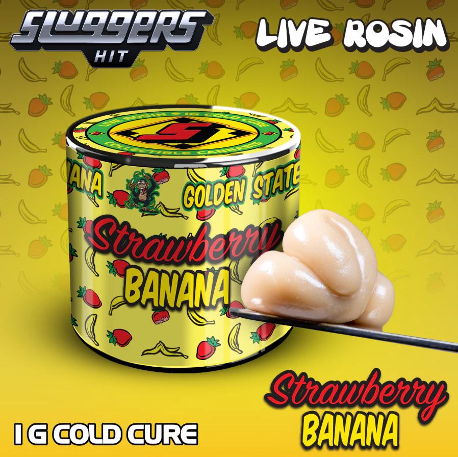 Sluggers Hit - Strawberry Banana - (Live Rosin) - 1g (I) - Sluggers Main Image