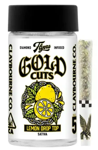 Claybourne Co. - Claybourne Co - Lemon Drop Top - 5Ct Diamond Infused Pre-Rolls 2.5G Main Image