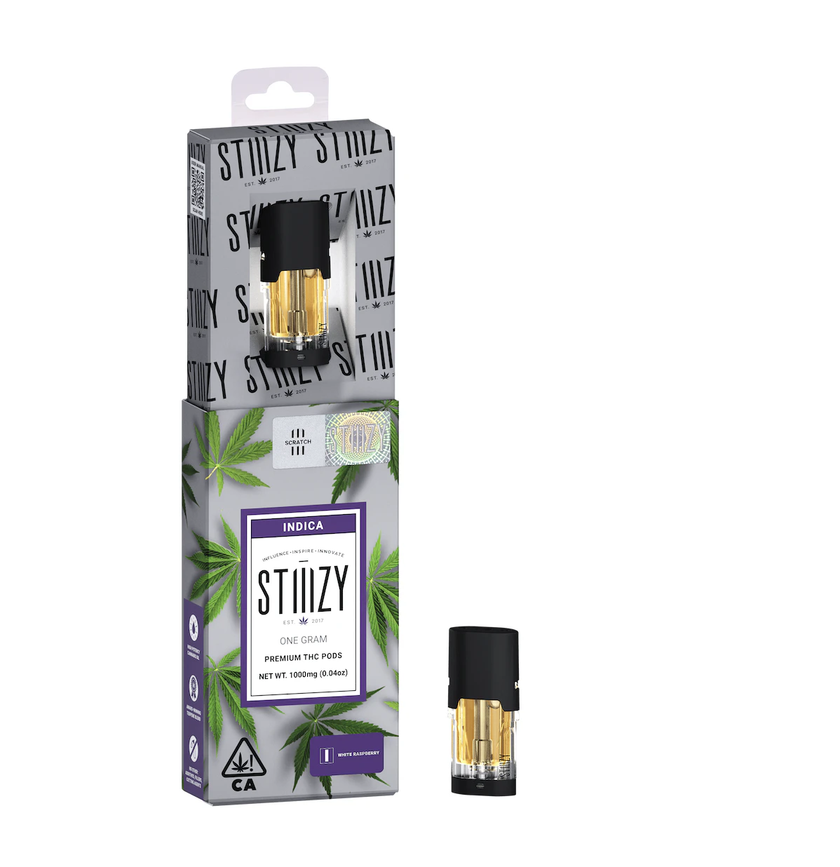 STIIIZY - White Raspberry - 1g POD Main Image