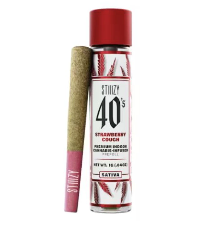 STIIIZY - Strawberry Cough - 1G Infused Preroll Main Image