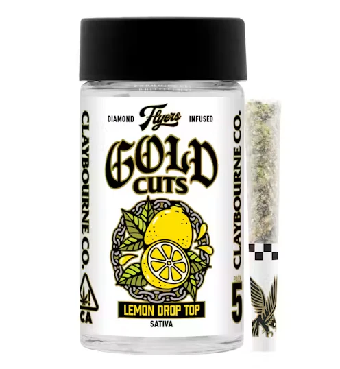 Claybourne Co. - Claybourne Diamond Flyers Infused 5pk Prerolls 2.5g Lemon Drop Top Main Image