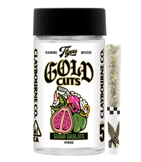 Claybourne Co. - Claybourne Diamond Flyers Infused 5pk Prerolls 2.5g Guava Gaslato Main Image