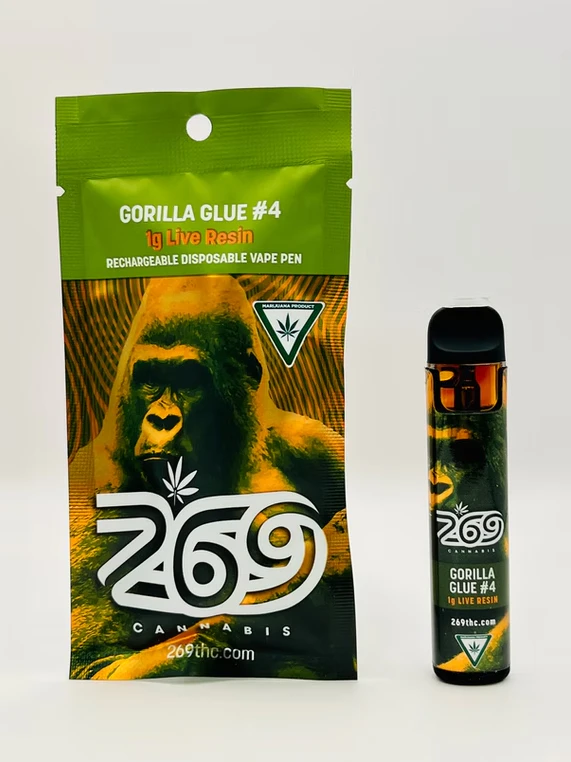269 Cannabis - Gorilla Glue #4 (1g Disposable) Main Image