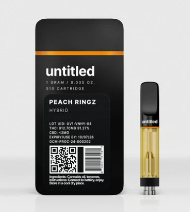 untitled - Peach Ringz - 1G 510 Vape Main Image