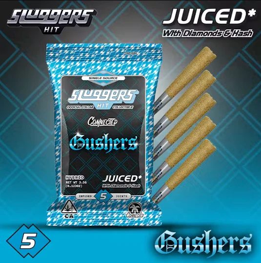 Sluggers - Sluggers Infused 5pk Prerolls 3.5g Gushers Main Image