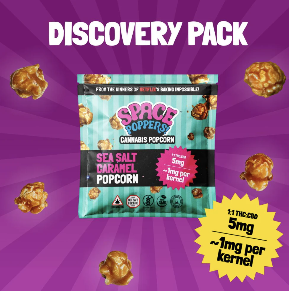 Space Poppers - Sea Salt Caramel Popcorn | 5mg Space Poppers | TAX INCLD Main Image