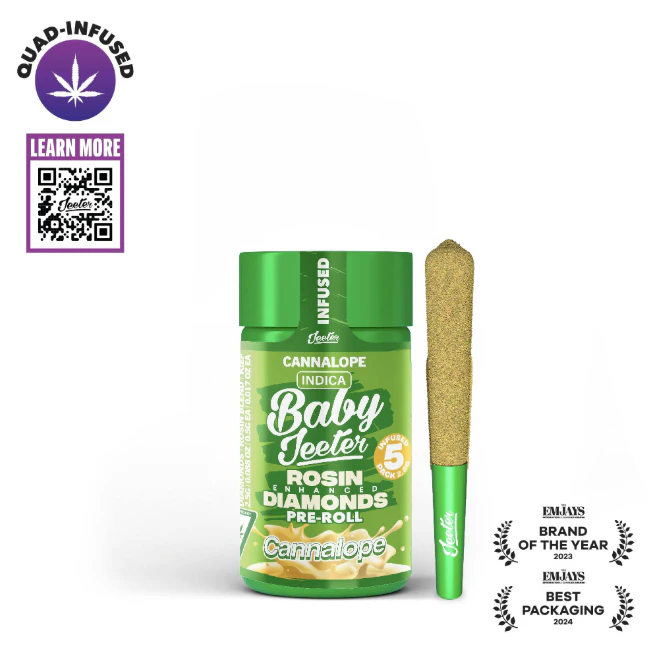 Jeeter - Baby Jeeter | Cannalope | 0.5G x 5 (2.5g) Preroll Pack Main Image