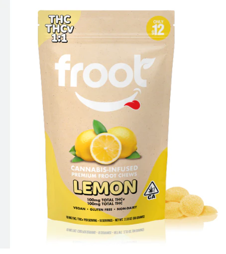Froot - [Froot] THC:CBD Gummies - 100mg - Lemon 1:1 Main Image