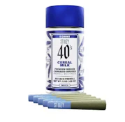 STIIIZY 40's | Cereal Milk | Premium Infused Pre Roll | 5pk x 0.5g | 2.5g