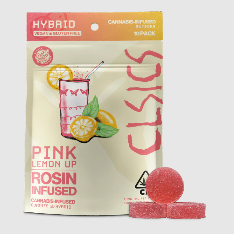 CLSICS - CLSICS: Pink Lemon Up Live Rosin Gummies 10-Piece/100mg (H) Main Image