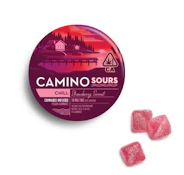 Camino Sours-Strawberry Sunset Cannabis-Infused Vegan Gummies-00481