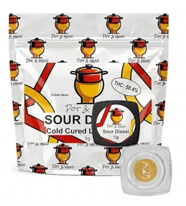 Pot & Head | Concentrate | Cold Cured Live Rosin | Sour Diesel | 1G