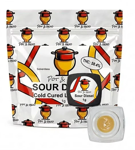 Pot & Head - Pot & Head | Concentrate | Cold Cured Live Rosin | Sour Diesel | 1G Main Image