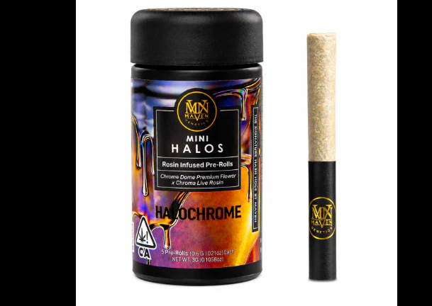Marijuana Maven - [Maven] Mini Halos Infused Pre-roll 5 Pack - 3G -  Halochrome  Main Image