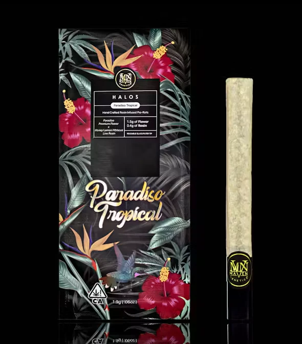 Marijuana Maven - [Maven] Halos Infused Pre-roll - 1.9g - Paradiso Tropical Main Image