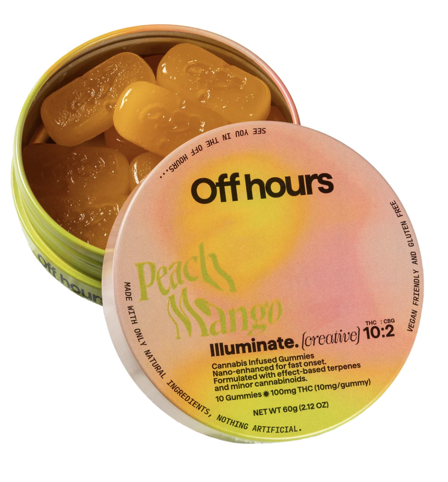 Off Hours - Off hours | Illuminate (creative) | Peach Mango | Edibles | 10 pk Main Image