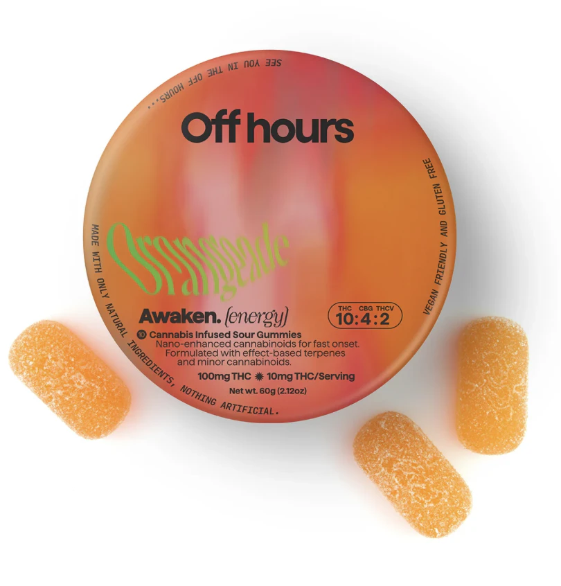 Off Hours - Off hours | Awaken (energy) | Orangeade | Edibles | 10 pk Main Image