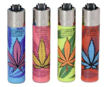 Reusable Lighter with Weed Leaf | Assorted Colors | TAX INCLD