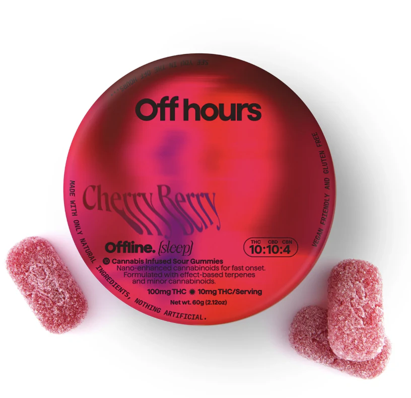 Off Hours - Off hours | Offline (sleep) ) | Cherry Berry | Edibles | 10 pk Main Image