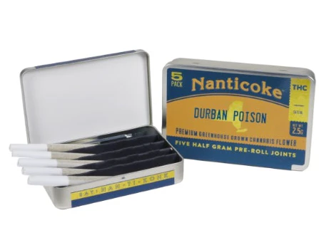 Nanticoke - Durban Poison 5pk Prerolls - Sativa | Nanticoke Main Image