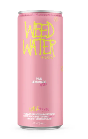 Weed Water - Pink Lemonade Haze - 10MG Sparkling Beverage Main Image