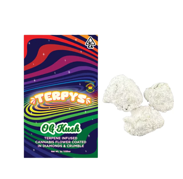 Terpys - TERPYS: OG Kush Diamond, Crumble & Terpene Infused Flower 3.5g (I) Main Image