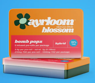 Ayrloom | Pre-roll | Infused Pre-Rolls | Infused Joints - Bomb Popz | 5pk 3g