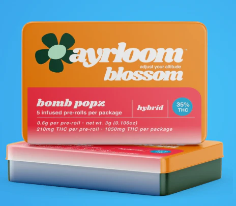ayrloom - Ayrloom | Pre-roll | Infused Pre-Rolls | Infused Joints - Bomb Popz | 5pk 3g Main Image