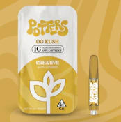 Potters 1G OG Kush Live Resin Cartridge